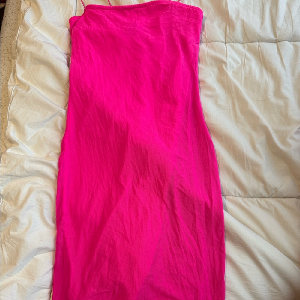 Hot pink dress